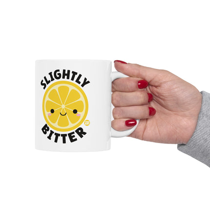 Slightly Bitter Lemon Coffee Mug, Snarky Humor Lemon Ceramic Mug