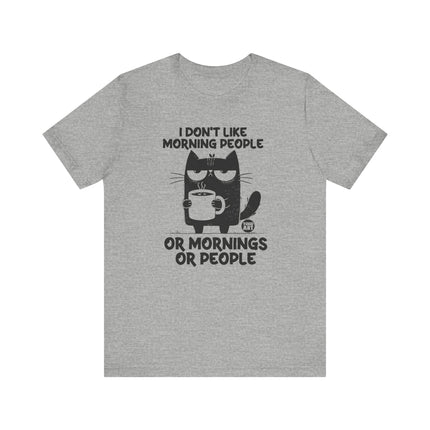 Don't Like Mornings Cat Tshirt