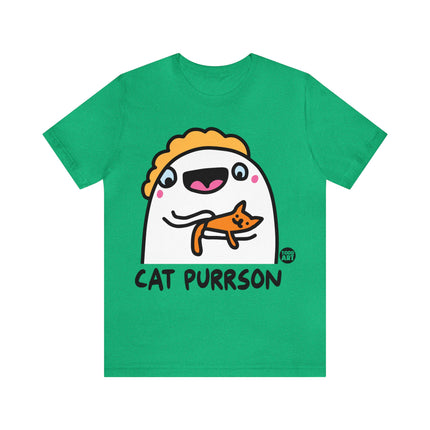 Cat Purrson Unisex Short Sleeve Tee