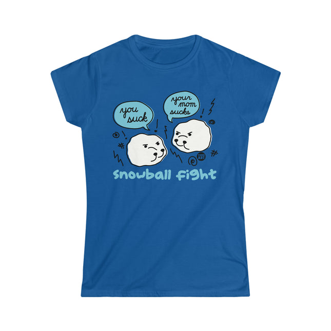 Snowball Fight Women's Softstyle Tee