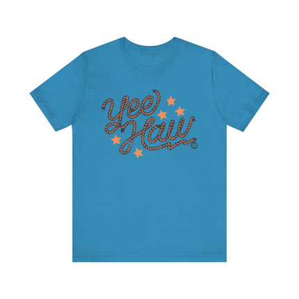 Yee Haw Rope Graphic Tee, Yee Haw Rope Rodeo Tshirt