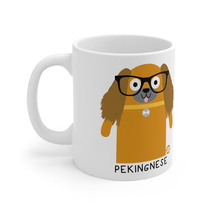 Bow Wow Meow Pekingnese Ceramic Mug