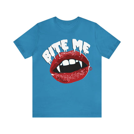 Bite Me Vampire Teeth Unisex Tee