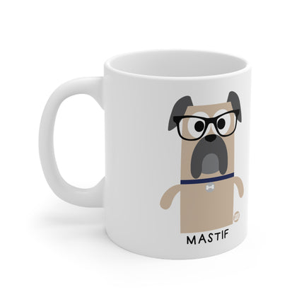 Bow Wow Meow Mastiff Ceramic Mug