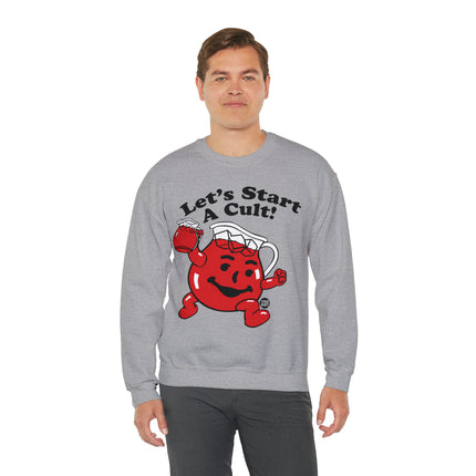 Let's Start a Cult Kool Aid Man Crewneck Sweatshirt