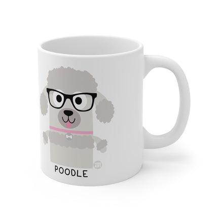 Bow Wow Meow Poodle Ceramic Mug