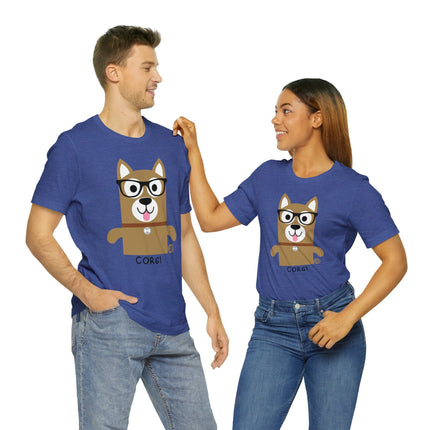 Bow Wow Meow Corgi Unisex Tee