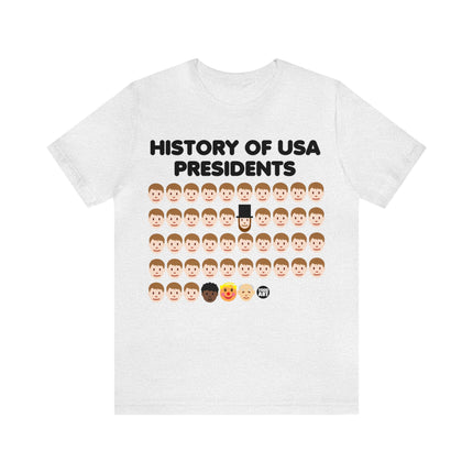 History of US Presidents Unisex Short Sleeve Tee