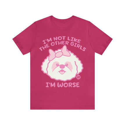 Now Like Other Girls Dog Unisex Short Sleeve Tee