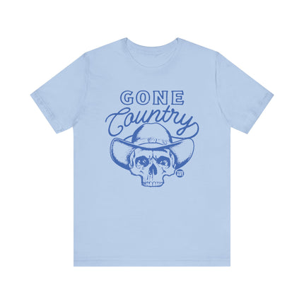 Gone Country Skull Tee, Funny Country Skull Tshirt