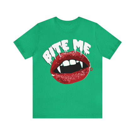 Bite Me Vampire Teeth Unisex Tee