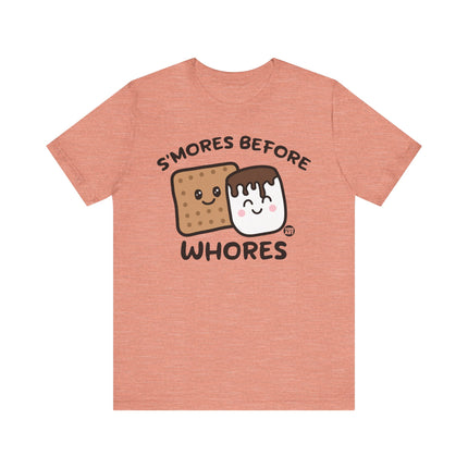 Funny "SMORES BEFORE WHORES" Tee Shirt