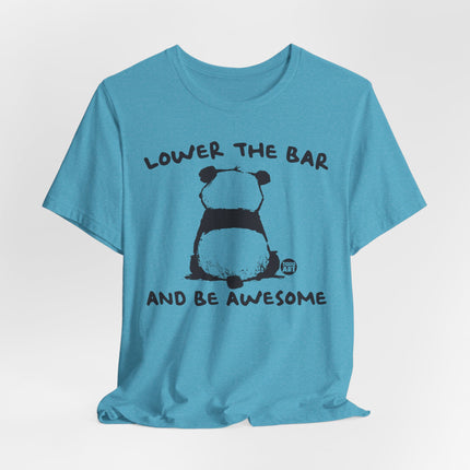 Lower Bar  Be Awesome Panda Tee, Funny Panda Tshirt