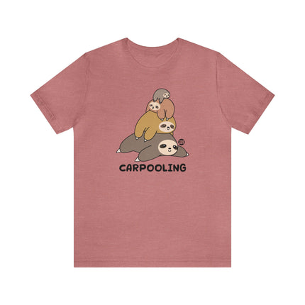 Sloth Stack Carpooling Unisex Tee