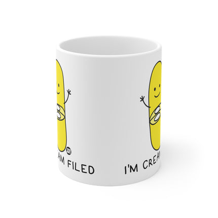 Cream Filled Ceramic Mug