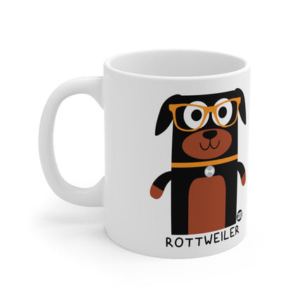 Bow Wow Meow Rottweiler Ceramic Mug