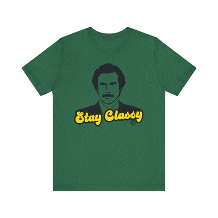 Funny "Stay Classy" Ron Burgandy Tee Shirt