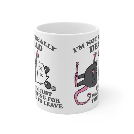 Not Dead Possum Ceramic Mug
