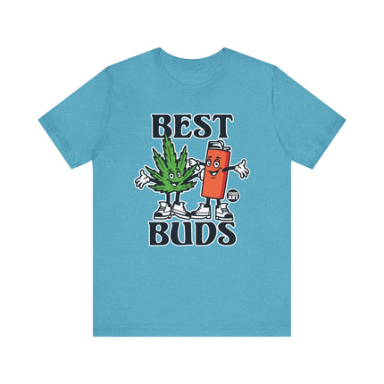 Best Buds Pot and Lighter Tee, Funny 420 Pot leaf and Lighter Shirt