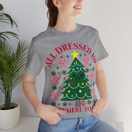 All Dressed Up Christmas Tree Unisex Short Sleeve Tee