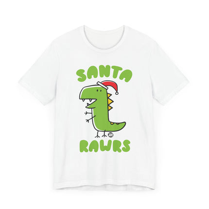 Cute "SANTA RAWRS" Dino Tee Shirt