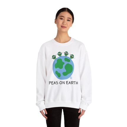 Peas on Earth Crewneck Sweatshirt