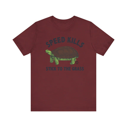 Funny "SPEED KILLS" TURTLE Tee Shirt