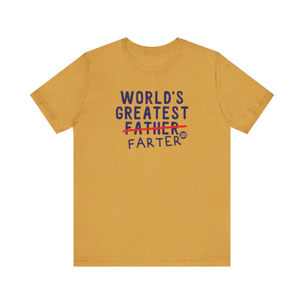 Funny "WORLD'S GREATEST FATHER FARTER" Tee Shirt