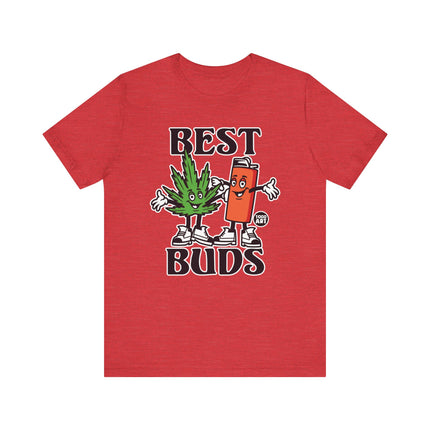 Best Buds Pot and Lighter Tee, Funny 420 Pot leaf and Lighter Shirt