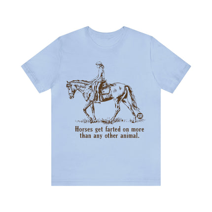 Horses Farted On Unisex Short Sleeve Tee