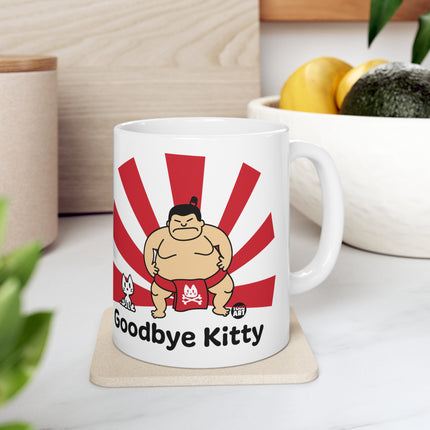 Goodbye Kitty Sumo Wrestler Ceramic Mug