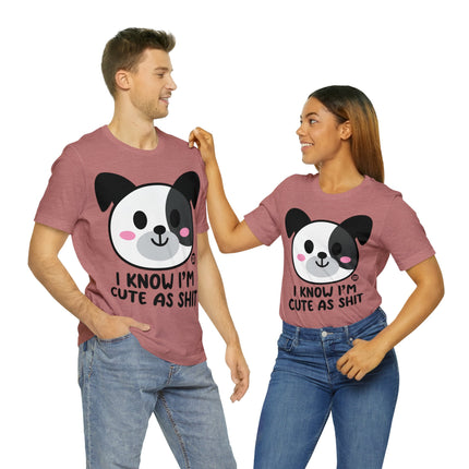 Cute As Shit Dog Unisex Tee