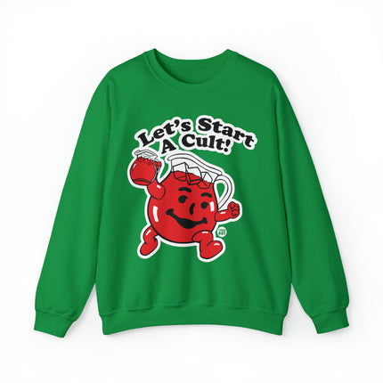 Let's Start a Cult Kool Aid Man Crewneck Sweatshirt