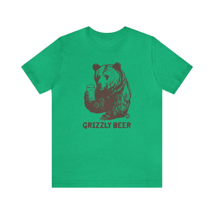 Grizzly Beer Bear Unisex Tee