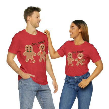 Oh Snap Gingerbread Cookie Xmas Unisex Tee