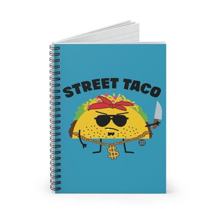 Street Taco Spiral Notebook - Ruled Line