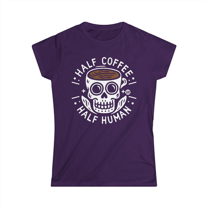 Half Coffee Half Human Women's Softstyle Tee