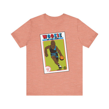 Funny Star Wars "WOOKIE OF THE YEAR" Basketball Card Tee Shirt