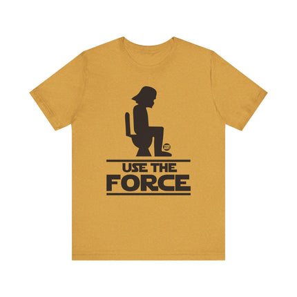 Funny Star Wars "USE THE FORCE" Darth Vader on Toilet Tee Shirt