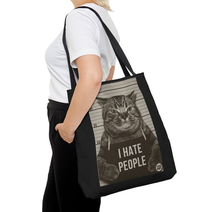 I Hate People Cat Tote Bag