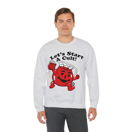 Let's Start a Cult Kool Aid Man Crewneck Sweatshirt