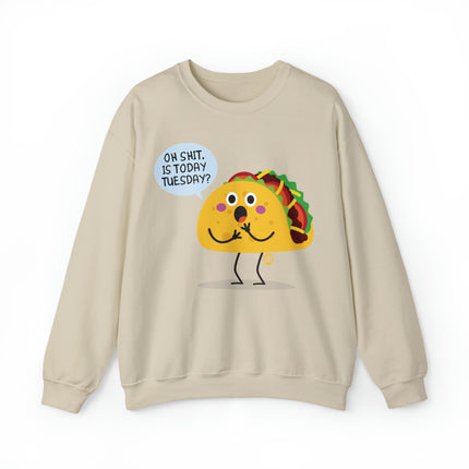 Oh Shit Taco Tuesday Crewneck Sweatshirt