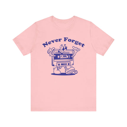 Never Forget Cassette Tape Retro Tee