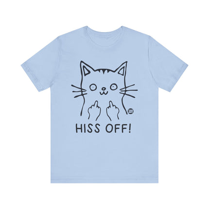 Hiss Off Cat Middle Fingers Tee