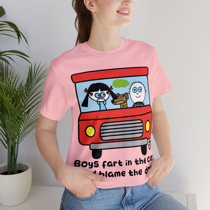 Boys Far in Cars Unisex Short Sleeve Tee