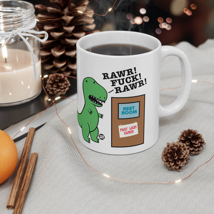 Dino Wash Hands Ceramic Mug