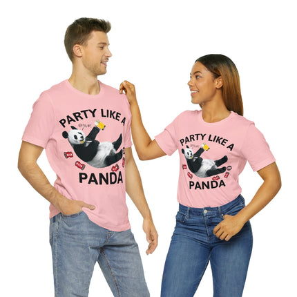 Party Like a Panda Unisex Short Sleeve Tee