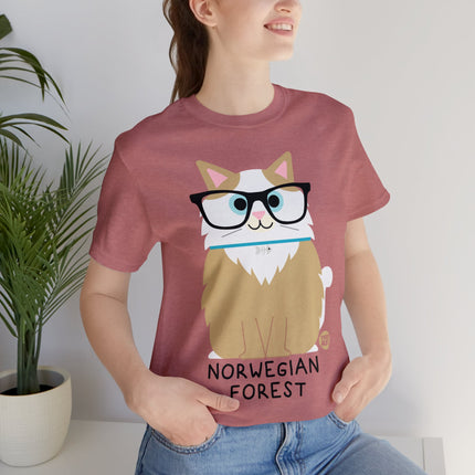 Bow Wow Meow Norwegian Forest Unisex Tee