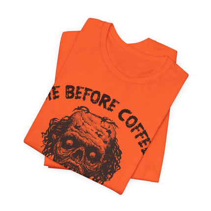 Me Before Coffee Zombie Tshirt