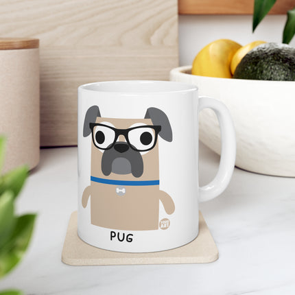 Bow Wow Meow Pug Ceramic Mug